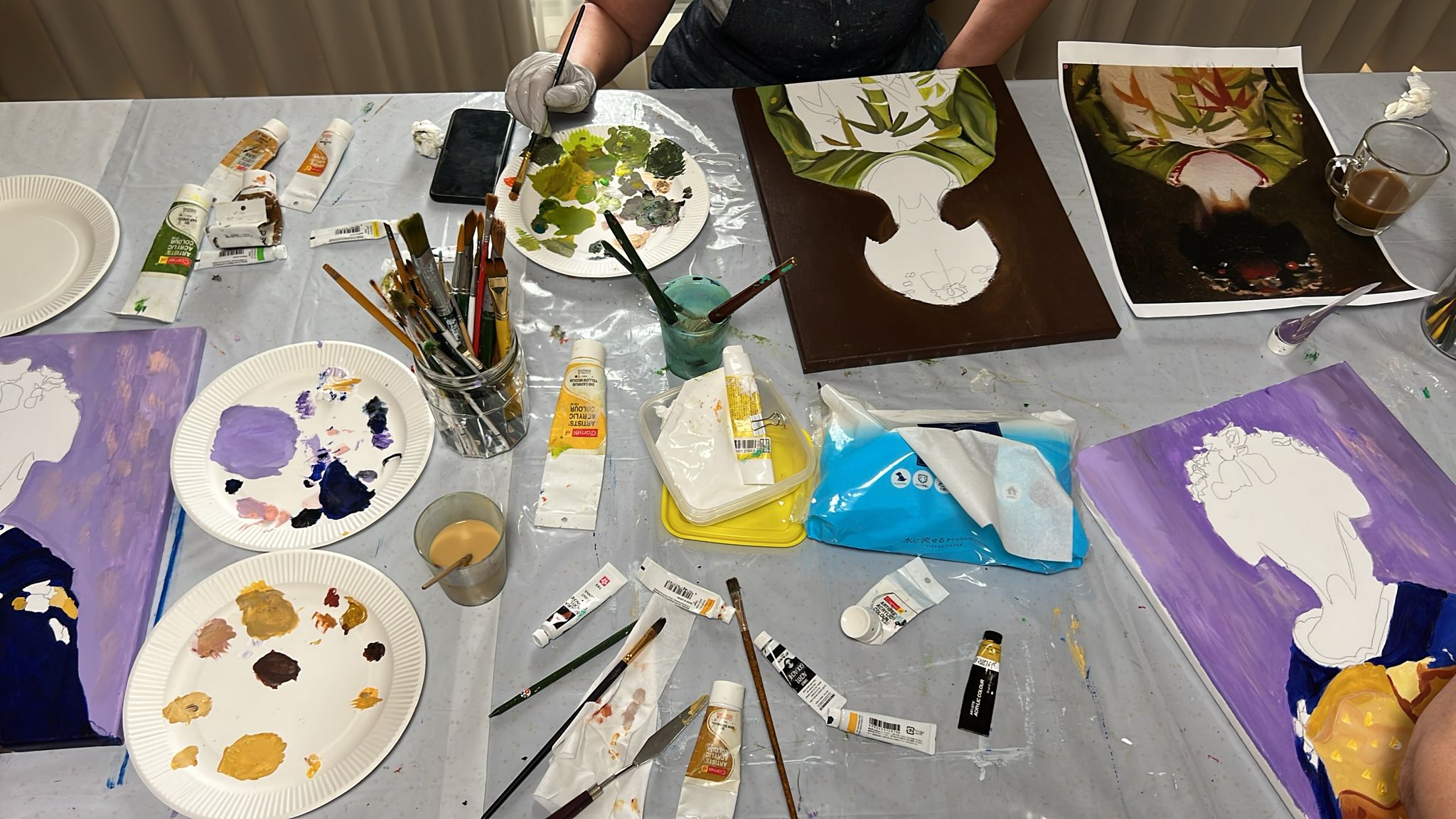 Art community gathering in Japan